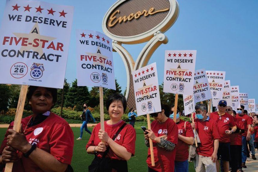 Encore Boston Harbor Union Workers Consider Strike, Vote Underway