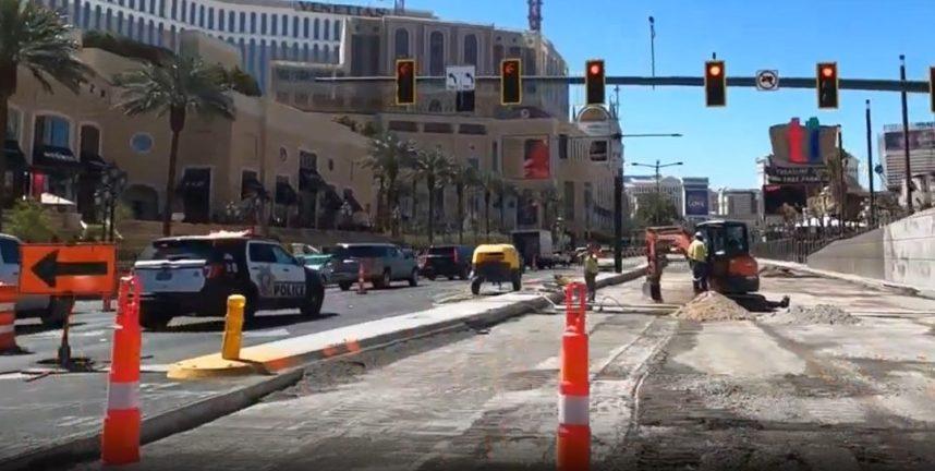 Las Vegas Strip Motorists Face Delays From Formula 1 Repaving