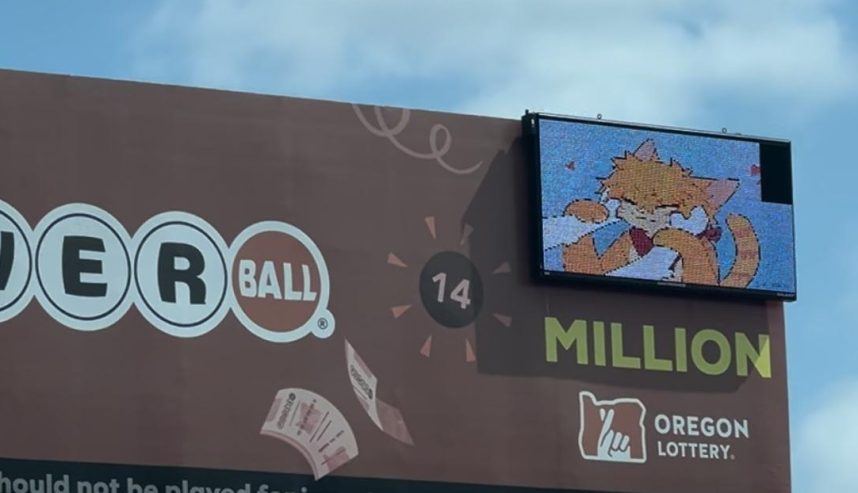 Oregon Lottery Billboards Hacked with Cute Furry Animals