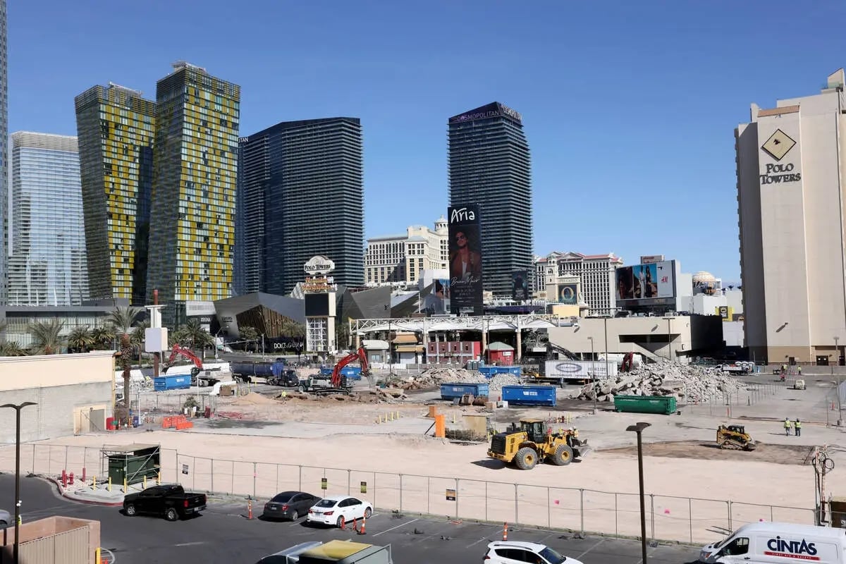 Las Vegas Strip Cable Center Shops and Adjacent Food Court Demolished