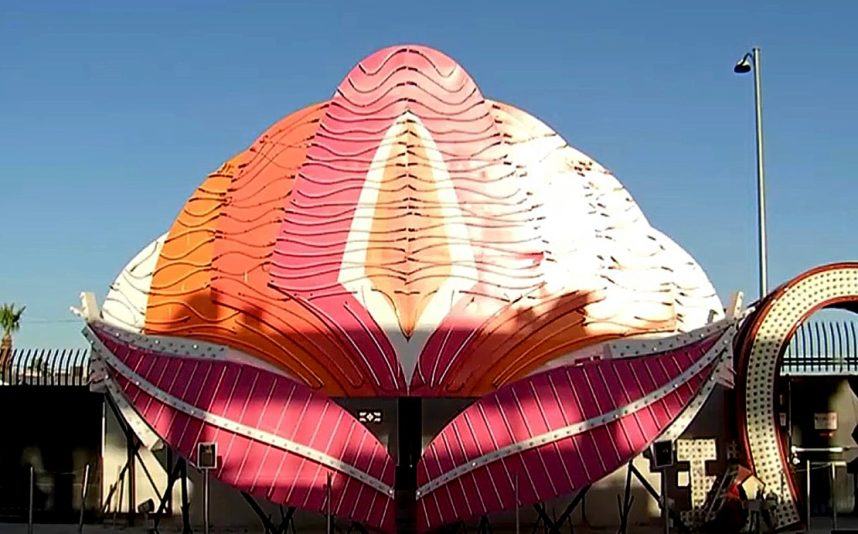 Neon Museum Unveils Restored Flamingo Las Vegas Signs